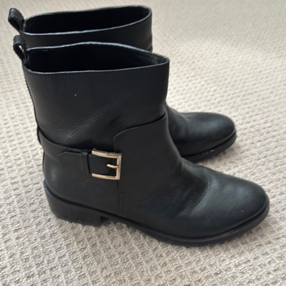 Tory Burch Black Leather Ankle Boots